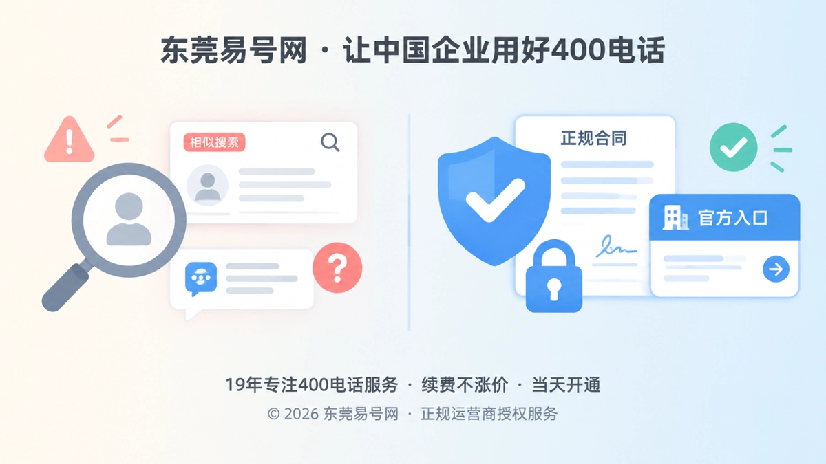 2026年400电话防骗：警惕搜索入口仿冒主体错位